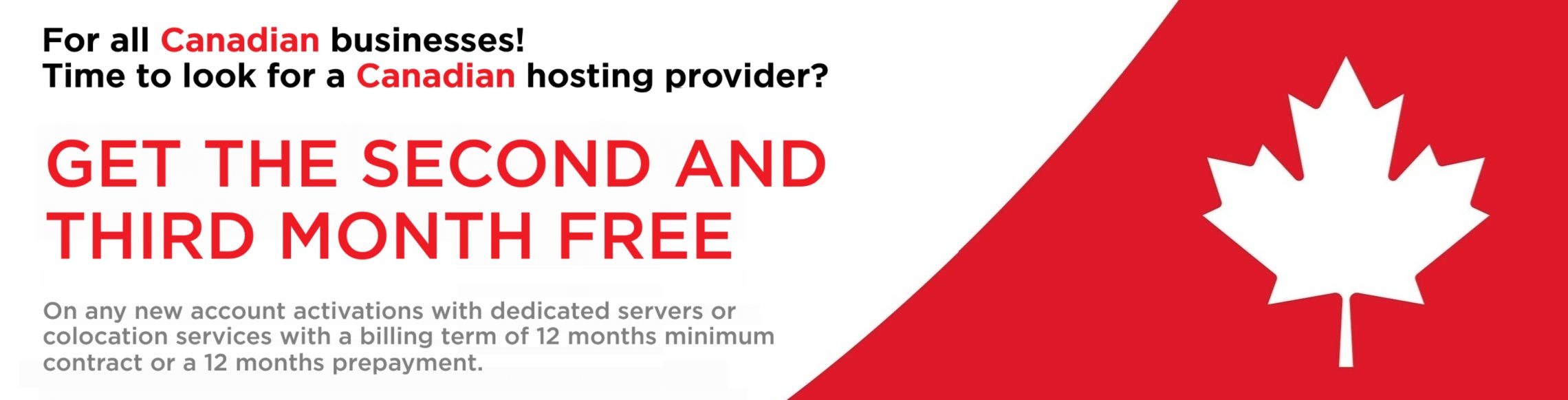 2nd and 3rd month free promotion