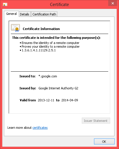 ssl-site-certificate details