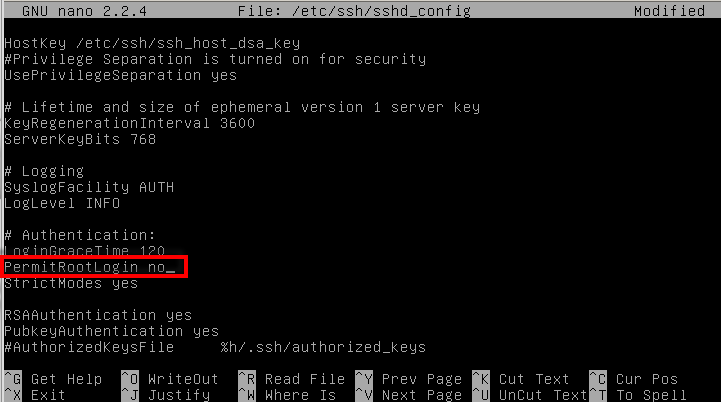 disable-login-root-sshd_config
