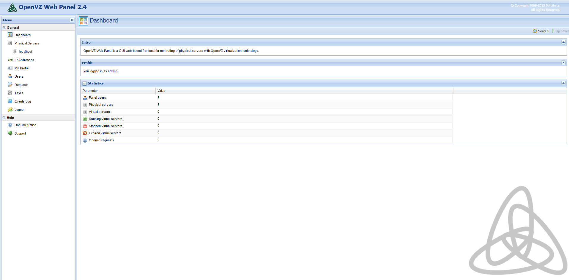 OpenVZ Web Panel