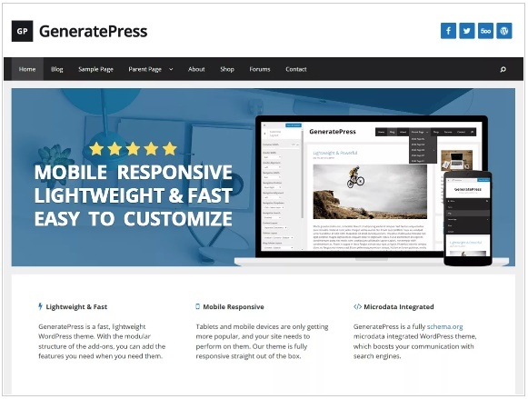 WordPress Themes: GeneratePress