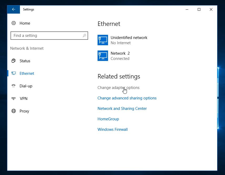 Windows Server - Settings