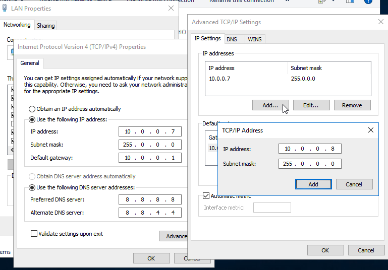 Windows Server - IP 