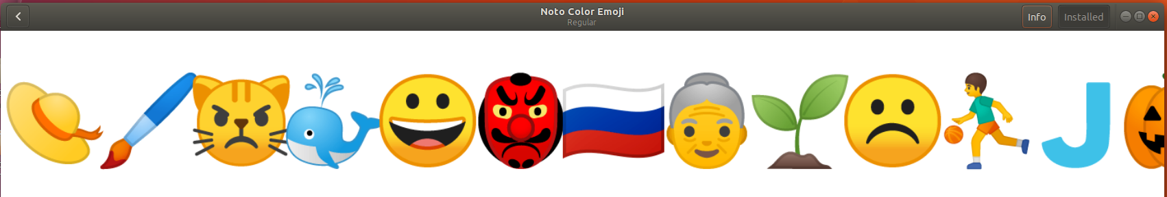 Ubuntu 18.04 - NotoColorEmoji