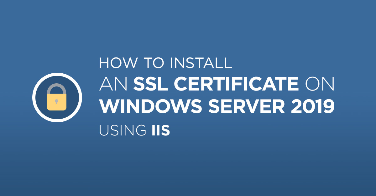 Install SSL on Windows IIS