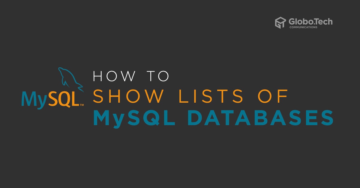 How to show lists of MySQL Databases.