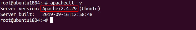리눅스 아파치 버전 확인