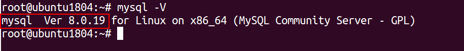 Type "mysql -v" into SSH console to check mysql version.